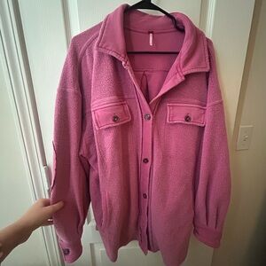Free People Pink Shacket